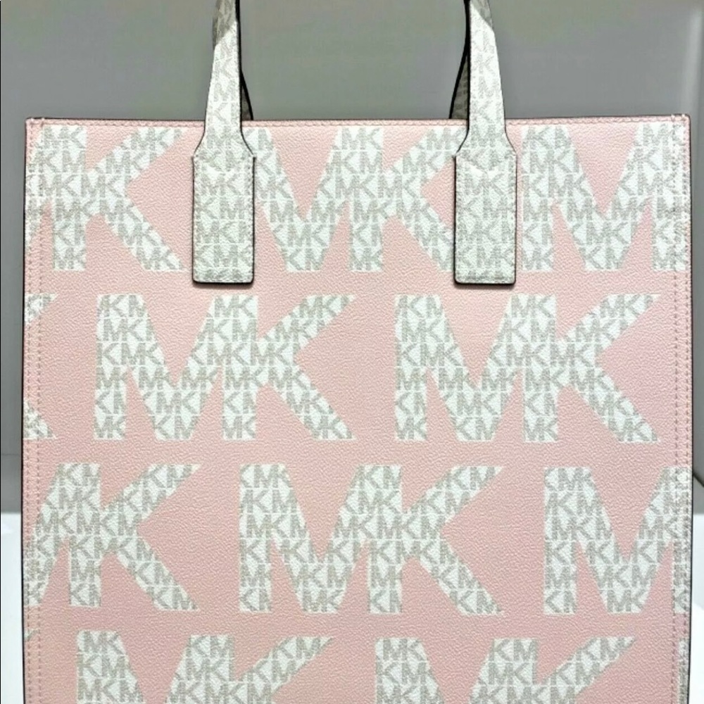 Michael Kors NWT Kenly Powder Blush Multi Large Tote $398 - Picture 3 of 7